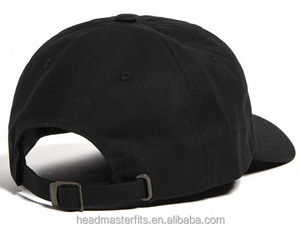 Personnalisé plaine broderie casquette <span class=keywords><strong>de</strong></span> baseball 6 panneau noir papa <span class=keywords><strong>chapeau</strong></span> - Product Image 2