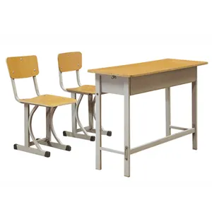 Double Seat School Furniture Modern Student DeskとChair