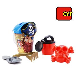 Venta caliente 6 unidades <span class=keywords><strong>pirata</strong></span> set playa de arena juguete con cubo - Product Image 1