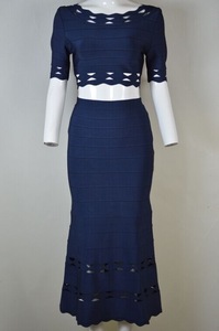 más caliente del vestido del vendaje kim kardashian, vestido de noche largo del bodycon - Product Image 2