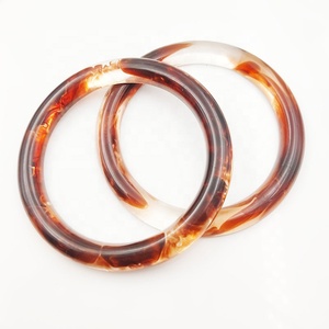 Hebilla circular de resina, hebilla de cuerno de plástico, anillo de resina con cierre de varios colores para bolsas de ropa - Product Image 5