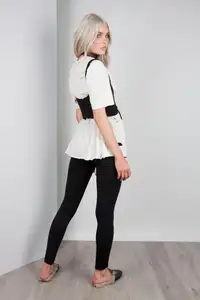 Chaleco de mujer, corsé ajustado, lazo delantero, cremallera trasera, <span class=keywords><strong>cinta</strong></span> de corsé, pretina, Tops de verano Y2K - Product Image 2