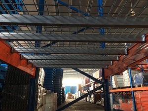 חוט רשת סיפון כבד החובה מזרן מתלה L2700 * W1100 * H4050mm <span class=keywords><strong>2</strong></span> רמות 3000 kg לכל רמה - Product Image 3