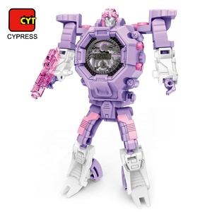 Nouveau jouet de montre manuel interchangeable intelligent de montre de conception d'enfants de <span class=keywords><strong>robot</strong></span> - Product Image 3