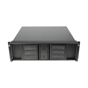 3u rackmount שרת מארז מקרה עם אלומיניום סגסוגת דלת 7 *-9.6 mainboard במלאי אחסון שרת מקרה