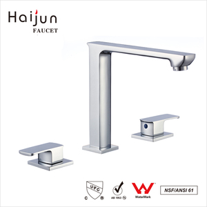 Jujiajun lavabo à 3 trous, usine chinoise, lavabo d'eau autrichien, robinet <span class=keywords><strong>mitigeur</strong></span> à <span class=keywords><strong>double</strong></span> poignée - Product Image 5