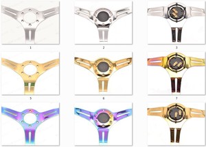 Automobile 350mm <span class=keywords><strong>Neochrome</strong></span> Spoke JDM Deep Dish ABS Volant - Product Image 1