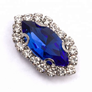 Hebilla de acero inoxidable para decoración, Base trasera plana, con motivo de garra de cristal en forma de ojo, diamantes de imitación para la fabricación de prendas de vestir - Product Image 5