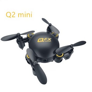 Più nuovo Q2 Mini drone pieghevole tasca con 4 Assi 2.4 ghz 0.3MP HD Wifi Della Macchina Fotografica Senza Testa Modalità Drone 3D vibrazione RC per bambini giocattoli del regalo