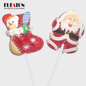 Doces caseiros para árvore de frutas, doces criativos para árvore de neve papai noel doces gelatina pop pirulito para natal - Product Image 4