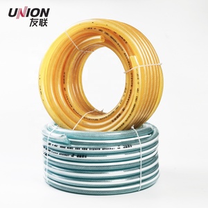 Tuyau d'arrosage en plastique <span class=keywords><strong>pvc</strong></span>, fibre flexible tressée de toutes les couleurs, pour jardin - Product Image 3