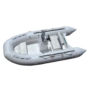 CE bersertifikat Fiberglass lambung kabin Hypalon Rib perahu daya aluminium tiup Rib perahu untuk dijual untuk danau olahraga santai berselancar