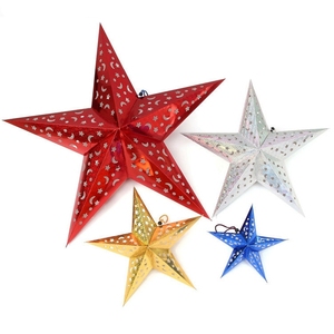 빈 스타 종이 펜 던 트 30cm 크리스마스 장식품 홈 decor 대 한 The New Year Navidad 2019 <span class=keywords><strong>Xmas</strong></span> Decoration 자 DIY - Product Image 6