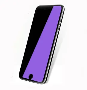 Anti bleu violet clair verre trempé protecteur d'écran pour iphone xs 11 max pro 6 7 7plus 8 plus iphone x