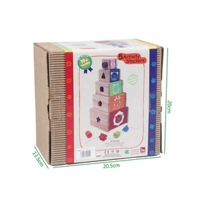 Venta al por mayor de la educación temprana a los niños aprender vestido hermoso bebé de madera <span class=keywords><strong>taza</strong></span> de juguete - Product Image 4