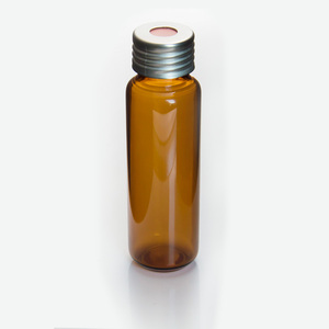 Lab 18mm Screw Neck 20ml Amber Transparent Gas <strong>Chromatography</strong> Glass Headspace Vial With Aluminum Screw Cap Septa - Product Image 4