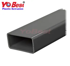 Rectangular de extrusión de plástico rectangular tubo cuadrado de PVC con tubo de pvc tamaños