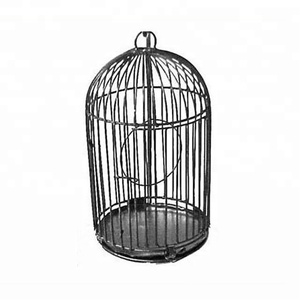 Vintage <span class=keywords><strong>metal</strong></span> kuş kafesleri <span class=keywords><strong>metal</strong></span> ferforje kuş kafesi ev dekor - Product Image 1