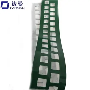 2mm dikte pvc materiaal groene kleur transportband voor ei