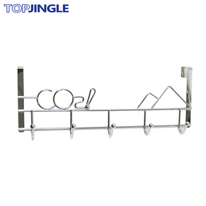 Sắt sáng tạo cho khăn hoặc quần áo kim loại trên cửa quần áo treo móc - Product Image 1