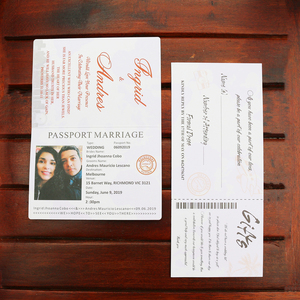 2025 plus récent design de passeport personnalisé embarquement invitations de mariage cartes de sortie pour les invités - Product Image 6