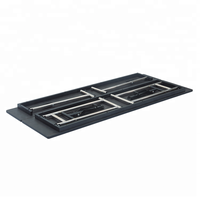 Table portable pliante, de forme rectangulaire, avec plateau pliable, pour les réunions