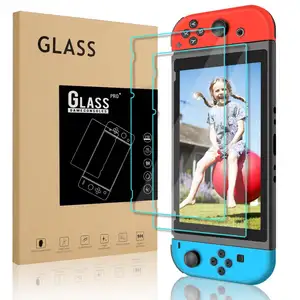 Met Doos Selling 0.3mm Anti Gebroken Delicate Touch Gehard Glas Voor Nintendo Switch 2017 Screen Protector Glas Film