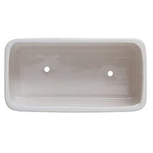 <span class=keywords><strong>Rectangulaire</strong></span> <span class=keywords><strong>blanc</strong></span> Pot De Fleur En Céramique avec Plateau - Product Image 4