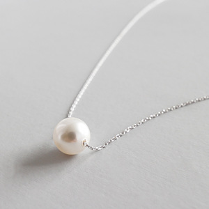 Moda in <span class=keywords><strong>argento</strong></span> sterling catena della perla barocca della collana delle donne - Product Image 5