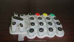 Switch <strong>keypad</strong> with membrane <strong>mylar</strong> circuit custom silicone rubber remote controller