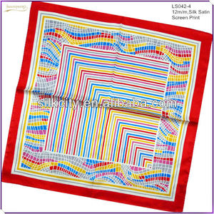 Fabrique Le Meilleur Prix Soie d'Square Lady Imprimé Hijab - Product Image 1