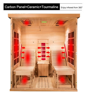 Hemlock 2-Personen Innenraum-Infrarotsauna Entgiftungs-Saunakabine - Product Image 6