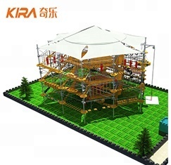 การสร้างทีมในร่มกลางแจ้งการผจญภัยอุปสรรคเชือกสูงหลักสูตร - Product Image 3