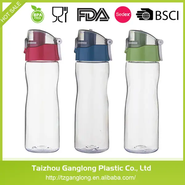 2017 vendita calda Cura La Sicurezza di plastica bottiglia di acqua di sport
