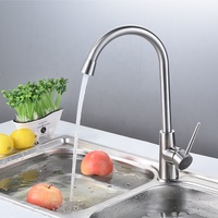 Robinet de cuisine en acier inoxydable SS 304 de haute qualité