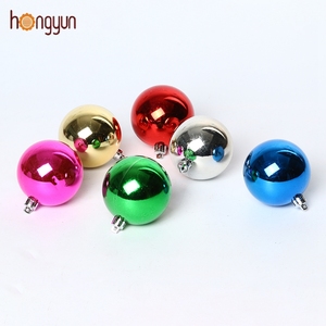 6 PCS 60mm 80mm Kerst Plastic Ornamenten Ballen Nieuwjaar Boom Bal - Product Image 1