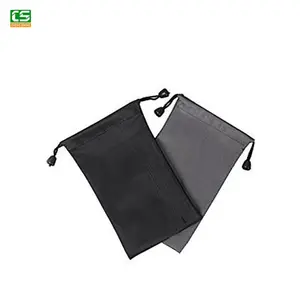 Custom Logo Printed Microfiber Drawstring Eyeglasses Sunglasses Glasses bag pouch