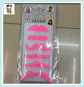 Bộ 6 Chiếc HPC-1657 Ria Mép Nhân Tạo Vui Nhộn Màu Hồng Sành Điệu Tự Dính Giá Rẻ - Product Image 2