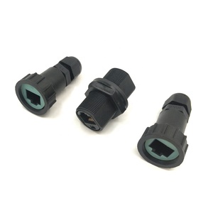 IP68 Ethernet <span class=keywords><strong>LAN</strong></span> RJ-<span class=keywords><strong>45</strong></span> D'extension Réseau Adaptateur Coupleur rj45 à montage sur panneau connecteur étanche pour Extérieur - Product Image 4