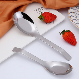Cucchiaio da Zuppa Grande in Acciaio Inox con Fondo Piatto, Vendita Calda, OEM ODM - Product Image 6