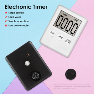 Layar LCD Digital <span class=keywords><strong>Timer</strong></span> Dapur Square Memasak Menghitung Countdown Alarm Jam dengan Magnet - Product Image 3