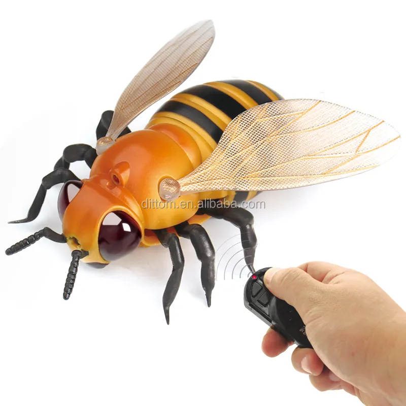 Lifelike Rc Honeybee bug toys with growing eyes IR insect animal toys