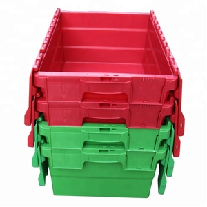 QS 60L 100% <span class=keywords><strong>Virgin</strong></span> Pp Tổ Ngăn Xếp Lưu Trữ Container Nhựa Tote Hộp Di Chuyển Thùng Cho Vận Chuyển Với Nắp Vận Chuyển Hậu Cần - Product Image 6