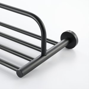 HIDEEP Accessori Bagno: Portasciugamani Fisso in Acciaio Inox <span class=keywords><strong>Nero</strong></span> Opaco 60cm, Eco-Friendly - Product Image 6