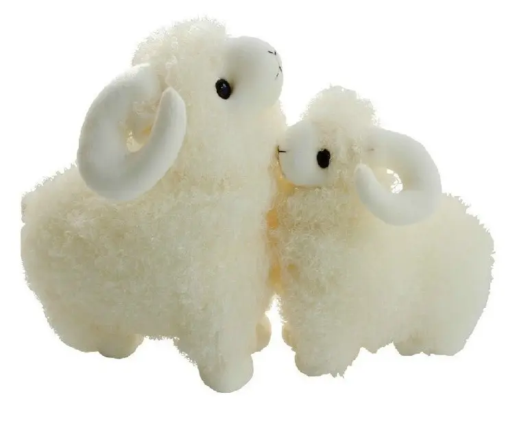 En iyi yapılan beyaz güzel yaratıcı maskot koyun hayvanlar stufffed peluş oyuncak
