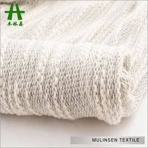 Mulinsen Textile Thick Hacci 60% Polyester 40% Cotton 毛衣 Knit Fabric