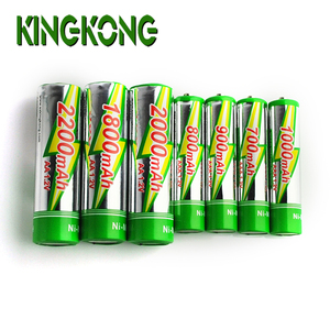 KingKong 700Mah 800Mah 900Mah 1000Mah 1200MAh 1500MAh 1800MAh 2000Mah 2200Mah 2500MAh 1.2V AA Baterai Isi Ulang Ni-MH