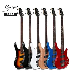Düşük fiyat renk 4 dize elektrik bas gitar G-B3-4