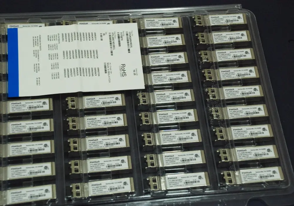 Finisar FTLX8574D3BCL 10G SFP + 850nm 멀티 모드 10GBase-SR SW 400m SFP + 광 송수신기