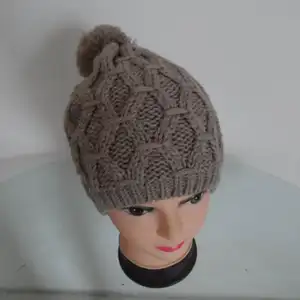 Bonnet de tricot en crochet pour adulte, sans bpa, à motifs, chapeau pour fille, hiver